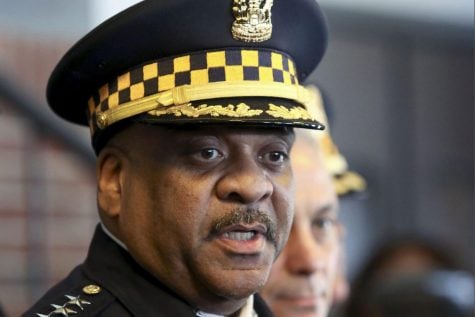 Chicago Police Superintendent Eddie Johnson speaks during a news conference in Chicago. On Thursday, Oct. 17, 2019, Johnson said he has asked the department to conduct an internal investigation on himself after he was found lying down in a car. A passerby found Johnson early Thursday, and called 911. Police department spokesman Anthony Guglielmi says officers checked on Johnson's well-being and didn't observe any signs of impairment. Johnson drove himself home.