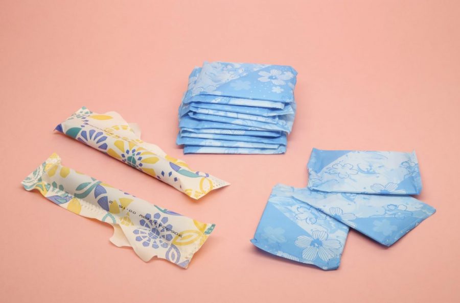 FILE-DePaul's Student Government Association (SGA) will begin placing feminine hygiene products in bathrooms across both the Lincoln Park and Loop campuses free of charge beginning in January. The products in this photo are Tampax and Always.