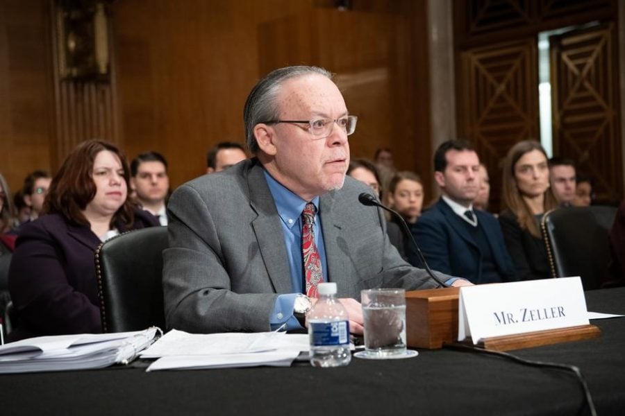Mitch Zeller, of the FDA’s Center for Tobacco Products, testifies at a Senate Health, Labor and Pensions committee hearing, Wednesday Nov. 13, 2019.