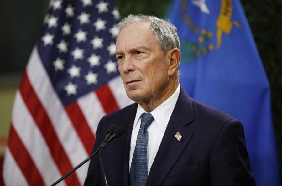 In this Feb. 26, 2019, file photo, former New York City Mayor Michael Bloomberg speaks at a news conference at a gun control advocacy event in Las Vegas. Tennessee’s top election officials say Bloomberg has requested a petition that would require securing 2,500 signatures from registered voters in less than a month if he wants to qualify for the state’s Democratic presidential primary ballot. The secretary of state’s office confirmed Wednesday, Nov. 13, that Bloomberg requested the ballot petition earlier this week.