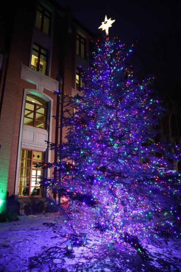 DePaul rang in the holiday season by lighting up a Christmas tree on Nov. 13.