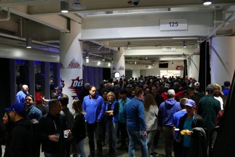 Column: Stuffed Dibs and beer chugs: a buzzing night at Wintrust Arena