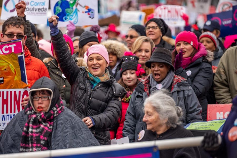 Illinois comptroller Susana Mendoza and Chicago Mayor Lori Lightfoot lead the annual Women’s March Chicago.