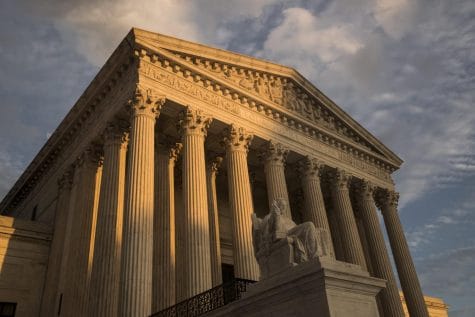 In this Oct. 10, 2017, file photo, the Supreme Court in Washington, at sunset. The Supreme Court is hearing arguments March 2, 2020, to decide whether Vijayakumar Thuraissigiam can be deported without getting to make his asylum case to a federal judge.