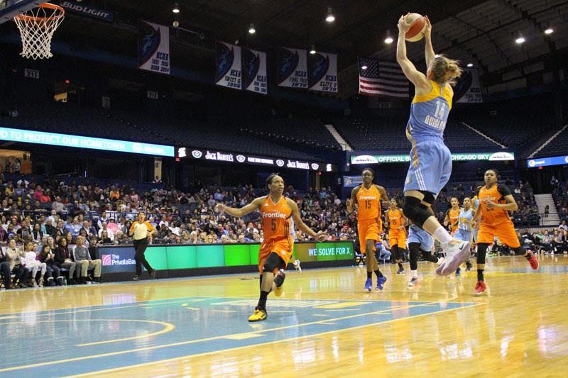 Allie Quigley, a former DePaul womens basketball player from 2004-08, signed a multi-year contract extension with the Chicago Sky on Feb. 19. 