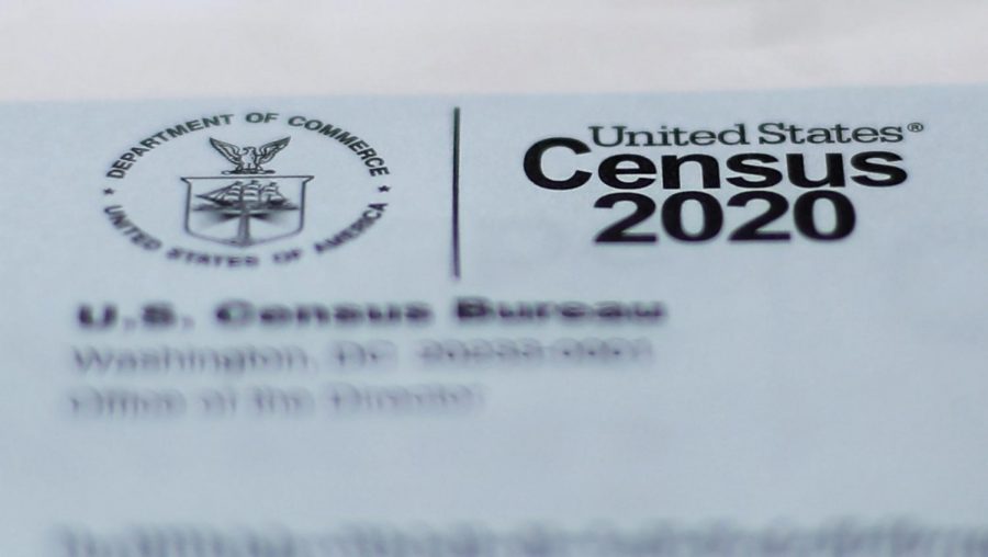 Una carta del censo 2020 enviada por correo a un residente de EE. UU.
