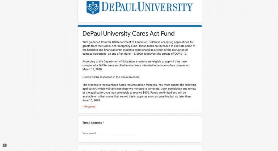 Some+DePaul+students+voice+concerns+over+CARES+Act+grant+application