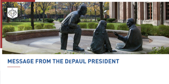 Victim of police brutality misnamed in message from DePaul president about remembering black lives lost