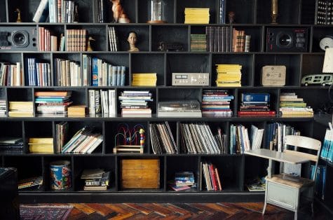 Jay Mantri's bookshelf.