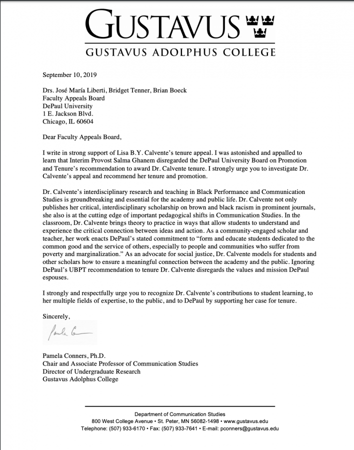 Recommendation Letter For Professor Promotion From Student from depauliaonline.com