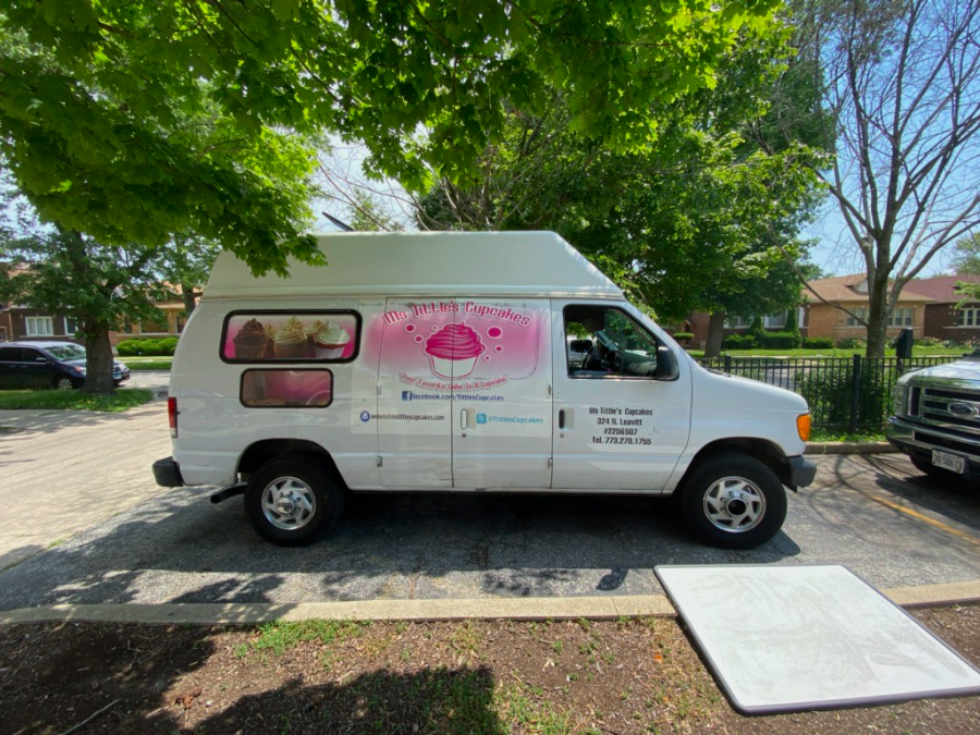 The van for Ms Tittles Cupcakes, which will be featured at this years modified Taste of Chicago festival. 