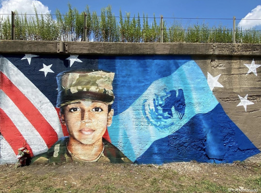 After+the+national+outrage+following+the+disappearance+and+death+of+U.S.+soldier+Vanessa+Guillen%2C+artist+Milton+Coronado+commemorates+her+memory+with+a+mural+in+Pilsen.+