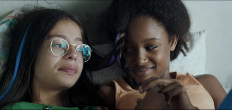 Medina El Aidi (left) and Fathia Youssouf (right) made their acting debut in the controversial French film