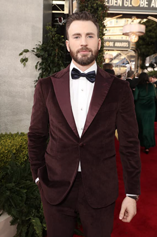 Chris Evans, photographed at the 2020 Golden Globe Awards.