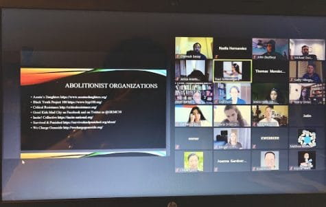 The Sept. 8 Racism Teach In featured various presentations from faculty members via Zoom.