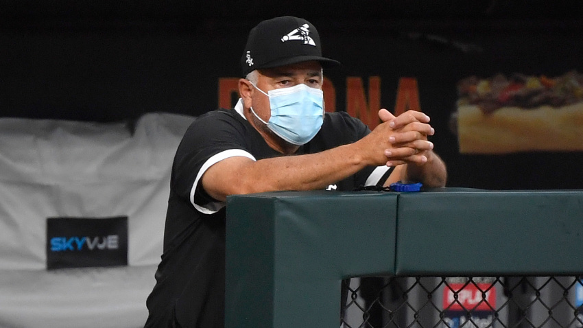 CHICAGO%2C+ILLINOIS+-+JULY+16%3A+Manager+Rick+Renteria+of+the+Chicago+White+Sox+watches+during+Summer+Workouts+at+Guaranteed+Rate+Field+on+July+16%2C+2020+in+Chicago%2C+Illinois.+%28Photo+by+Quinn+Harris%2FGetty+Images%29