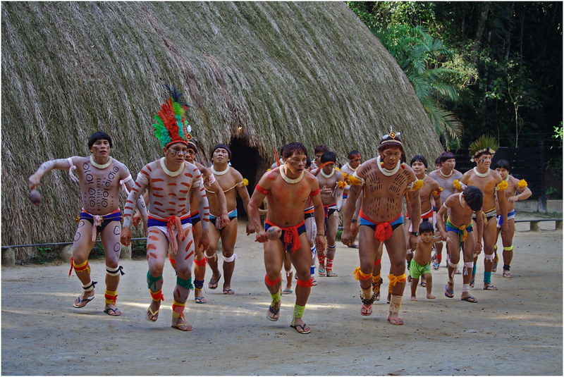 Indios Kuikuro bailando en Toca da Raposa, São Paulo, Brasil.

© Wilfred Paulse
Wilfred Paulse on Flickeflu