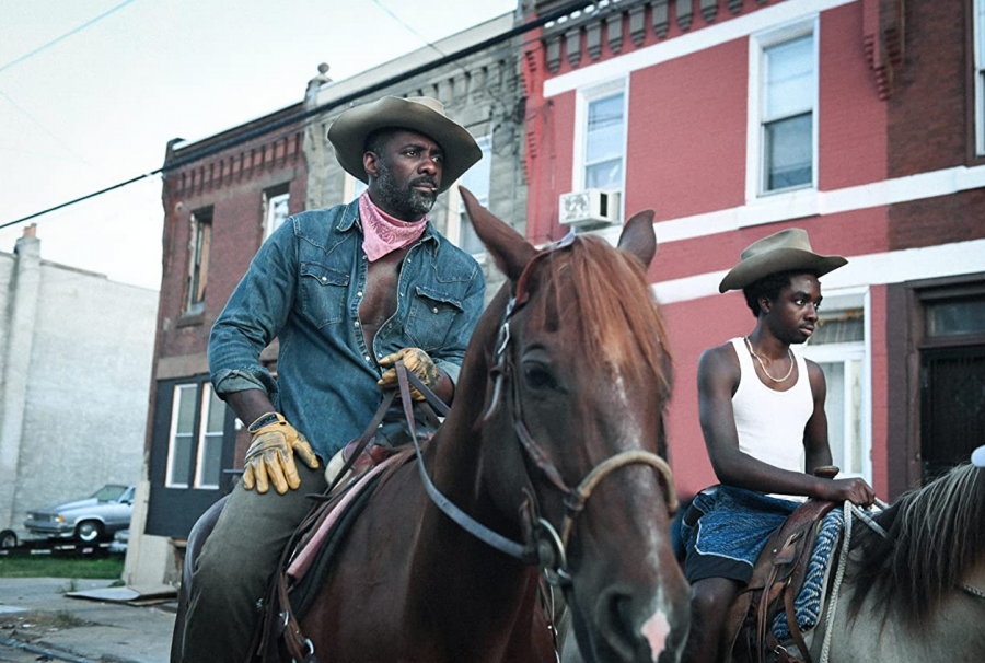 Idris Elba and Caleb McLaughlin star as a father-son duo in Concrete Cowboy, based off of the book Ghetto Cowboy by Greg Neri.
