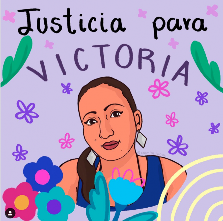 An artistic rendition of Victoria Esperanza Salazar Arriaza, a  36-year-old woman killed by Mexican police. 