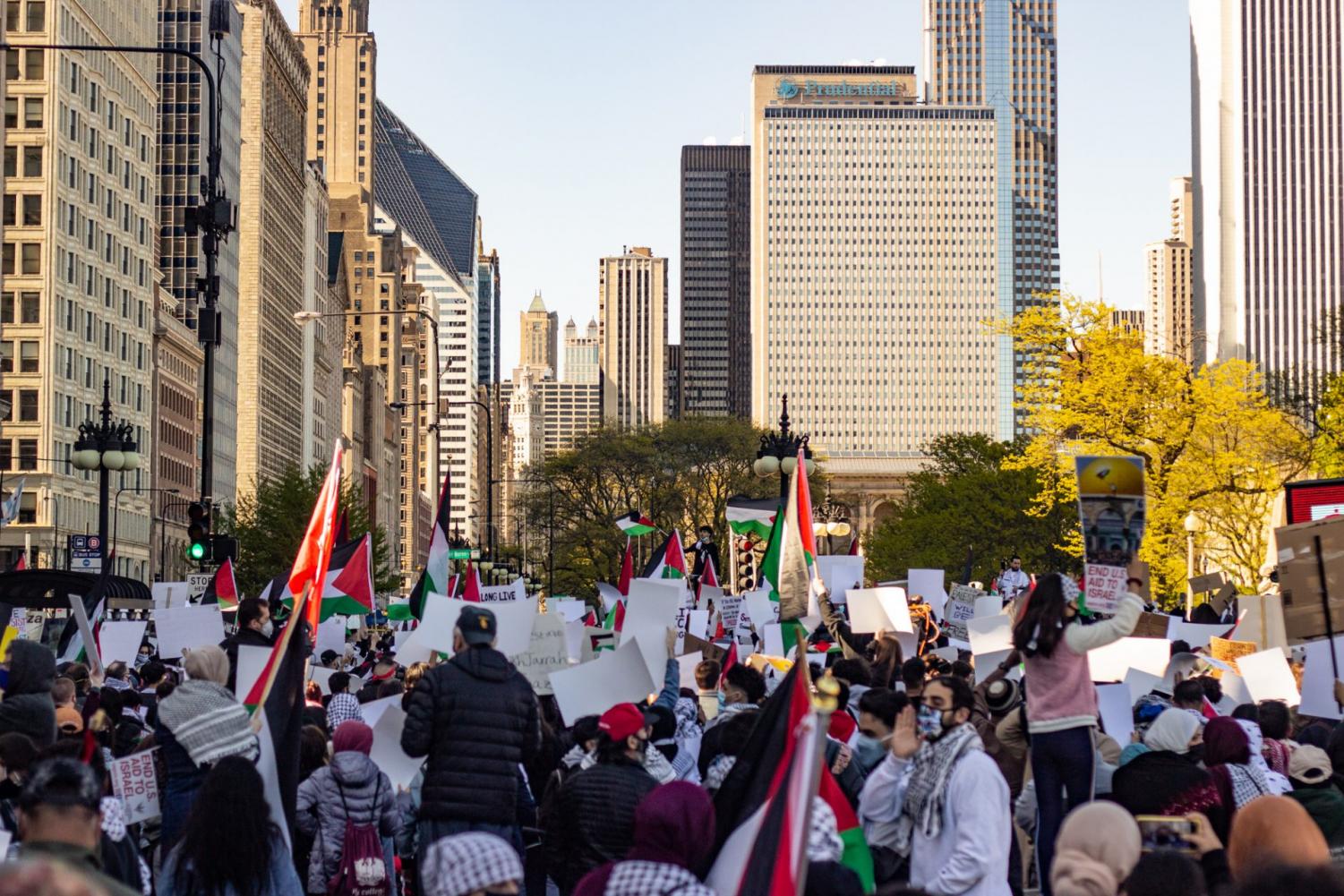 Thousands+participate+in+Sheik+Jarrah+rally+downtown+to+show+support+for+Palestinians+amid+ongoing+Israeli+apartheid