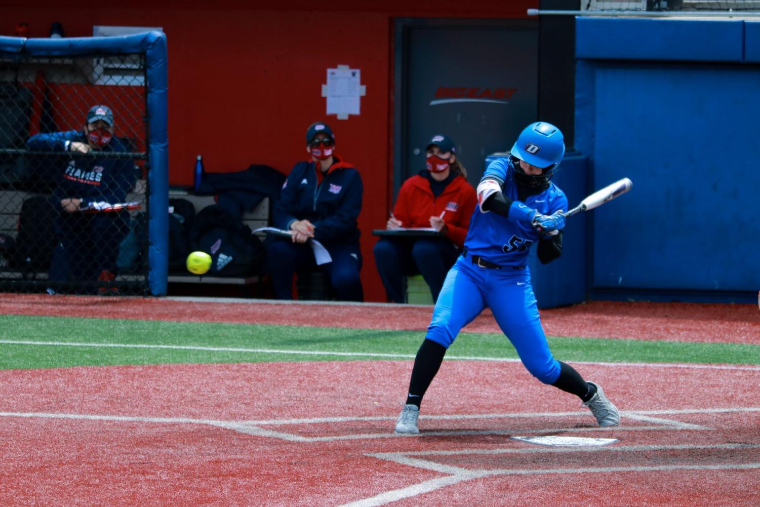 Depaul Softball Sweeps Uic Secures Seventh Big East Regular Season