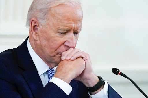 President Joe Biden listens during the Quad summit on Sept. 24, 2021 in the East Room of the White House. (AP Photo/Evan Vucci)
