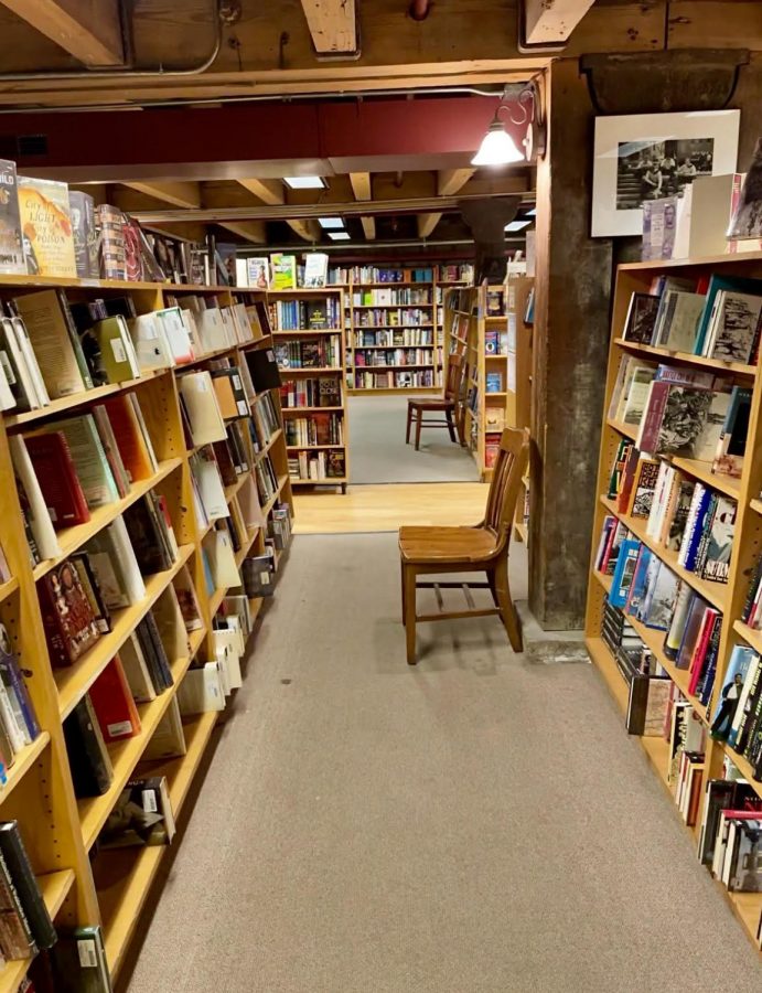 The interior of after-words bookstore, an independent shop in downtown. 