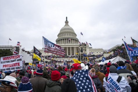 Rioters loyal to President Donald Trump rally at the U.S. Capitol in Washington on Jan. 6, 2021.(AP Photo/Jose Luis Magana)