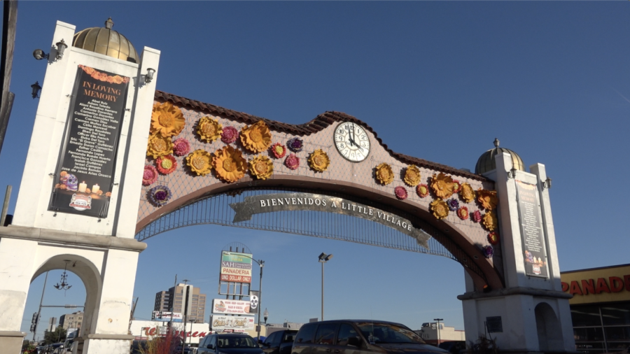The Little Village Arch is located in 26th Street. 