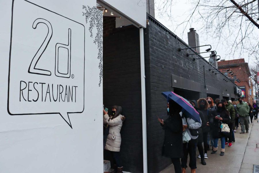 Located at 3155 N Halsted Street, Chicago IL, 2D has it's grand opening on Tuesday, February 22nd at 2:22pm. The first 222 people got a free rainbow mochi donut.
