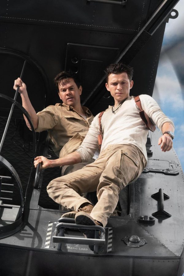 Pictured here, Tom Holland as Nathan Drake and Mark Wahlberg as Victor Sullivan.