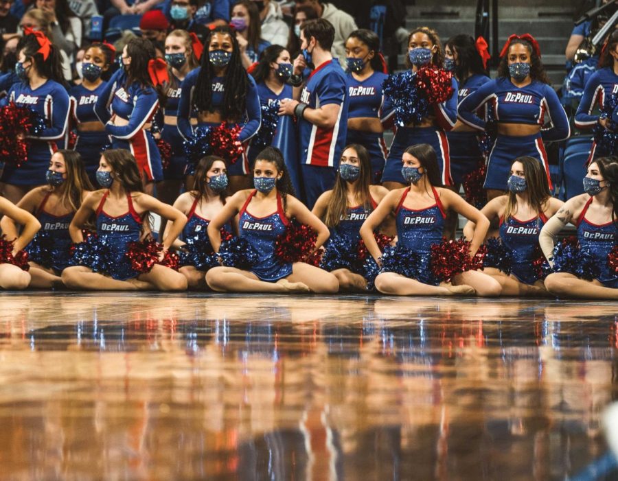 The DePaul Dance and Cheer teams attend every DePaul mens and womens basketball games, while also performing in competitions during the season, such as nationals. 
