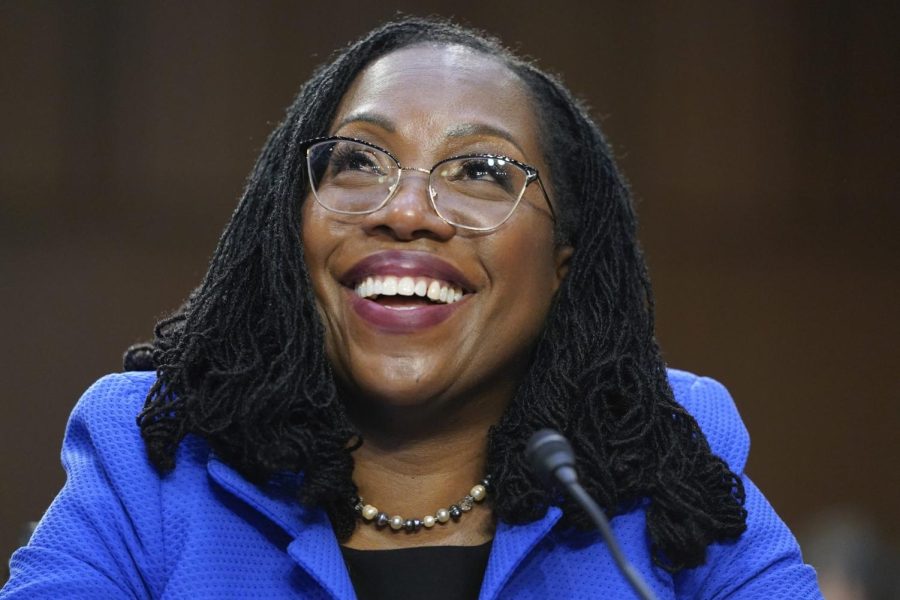 Kentaji Brown-Jackson during her Senate Judiciary Committee confirmation hearing on Capitol Hill in Washington, Wednesday, March 23, 2022. (AP Photo/Alex Brandon)