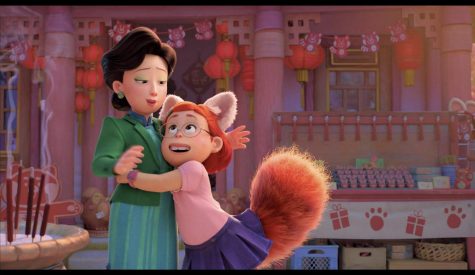 Protagonist Mei Lee embraces her mother Ming Lee as she partially transforms into her red panda form. Since the films Feb release, it has collected $11,100,000 through the international box office.