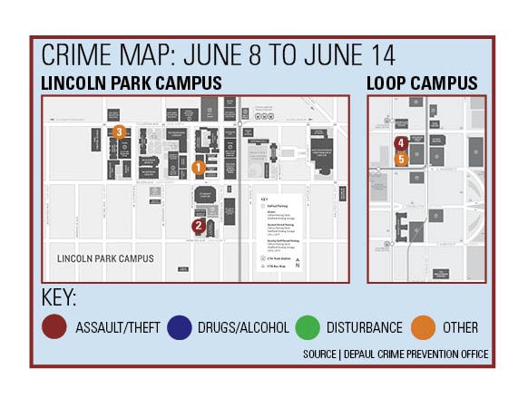 Campus crime map: June 8-14