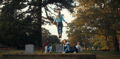 Max Mayfield, played by Sadie sink hovers above the ground during the Stranger Things season 4 which aired on May 27.