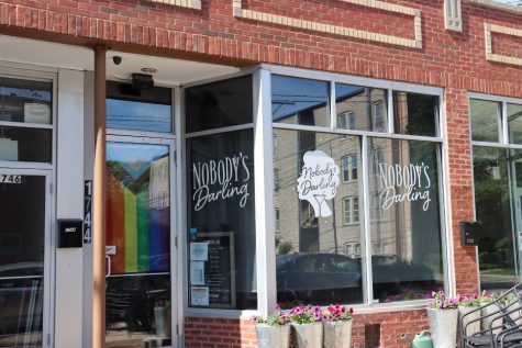 The front of Nobody’s Darling, a women-centered queer bar in Andersonville.