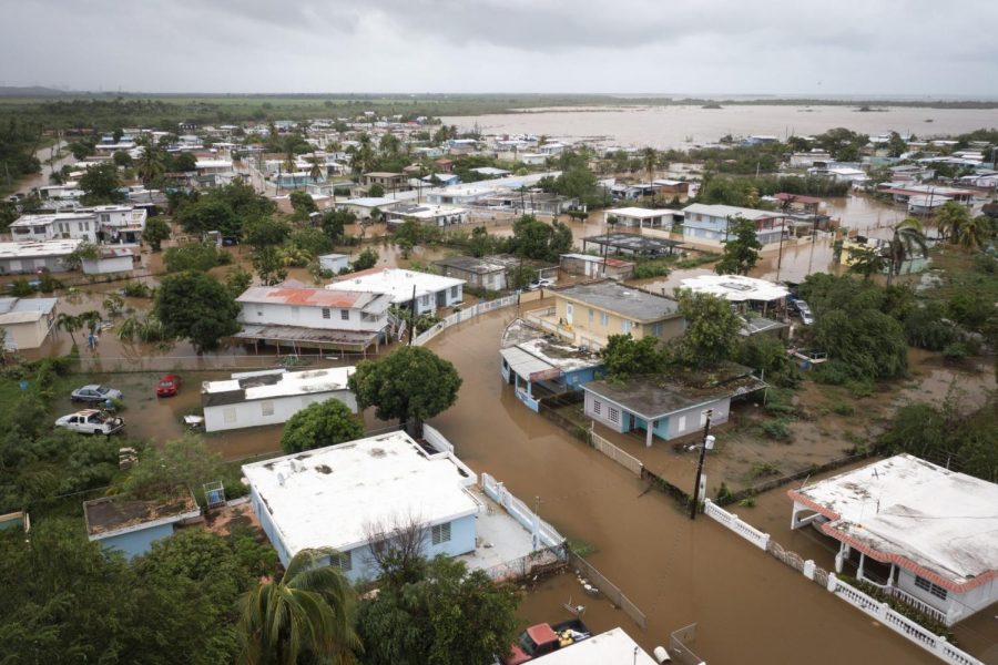Playa+Salinas+is+flooded+after+the+passing+of+Hurricane+Fiona+in+Salinas%2C+Puerto+Rico%2C+Monday%2C+Sept.+19%2C+2022.+Many+Puerto+Ricans+are+still+without+electricity+and+running+water.