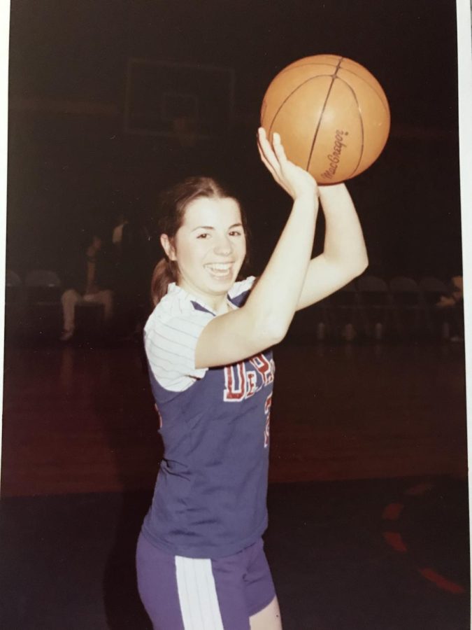 Jean Ponsetto poses for a photo as a member of DePaul’s basketball team in 1978.