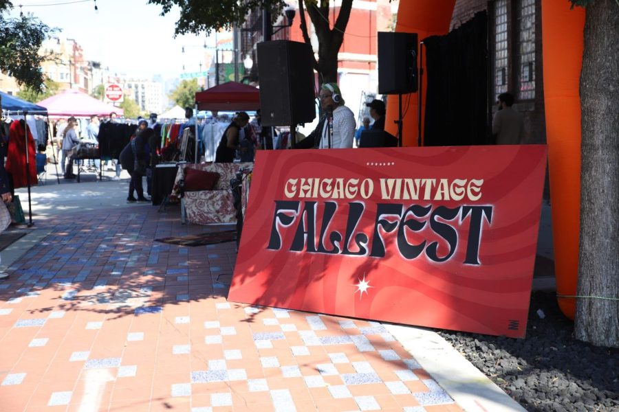 Un+letrero+del+Festival+Vintage+de+Pilsen.