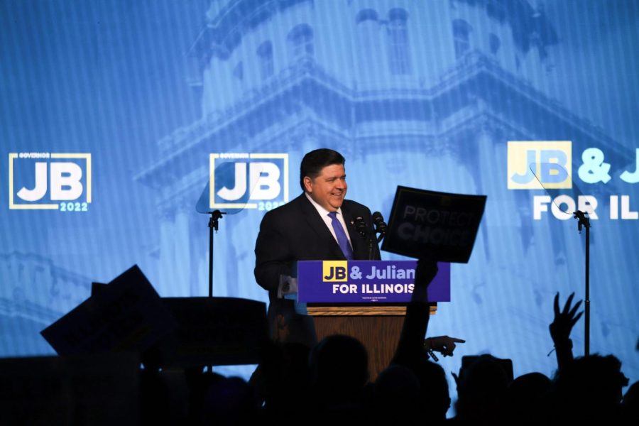 Democratic J.B. Pritzker wins his second governor term defeating Republican candidate Darren Bailey. Pritzker thanks his supporters at his campaigns victory rally.