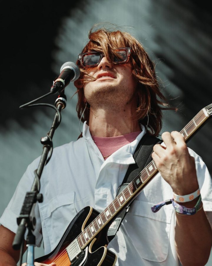 DePaul Alum and Stranger Things star, Joe Keery, performing at Lollapalooza with his band DJO. 