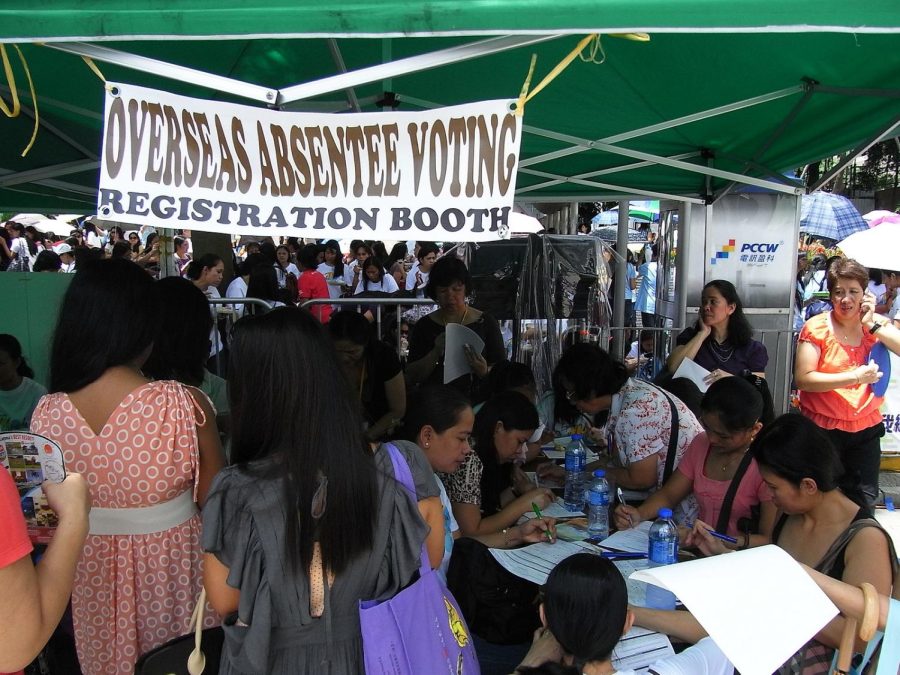 Absentee voter registration booths were established for overseas citizens to be able to cast their votes in the recent United States 2022 midterm elections held in November.
