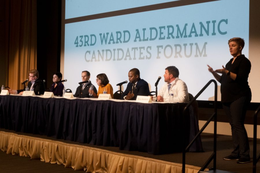 Candidates+running+for+the+position+of+Alderman+in+the+43rd+Ward+respond+to+questions+of+public+safety+and+education.