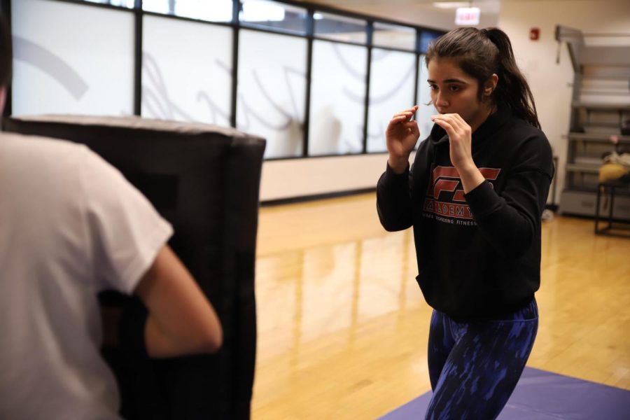 Valerie Sanchez, 21, is a female mixed martial arts (MMA) fighter who is majoring in public relations and entrepreneurship at DePaul.