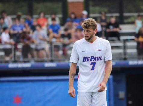 Jake Fuderer scored 13 career goals and tallied 41 points during his time at DePaul. In 2022, the left back led his team in goals scored. 