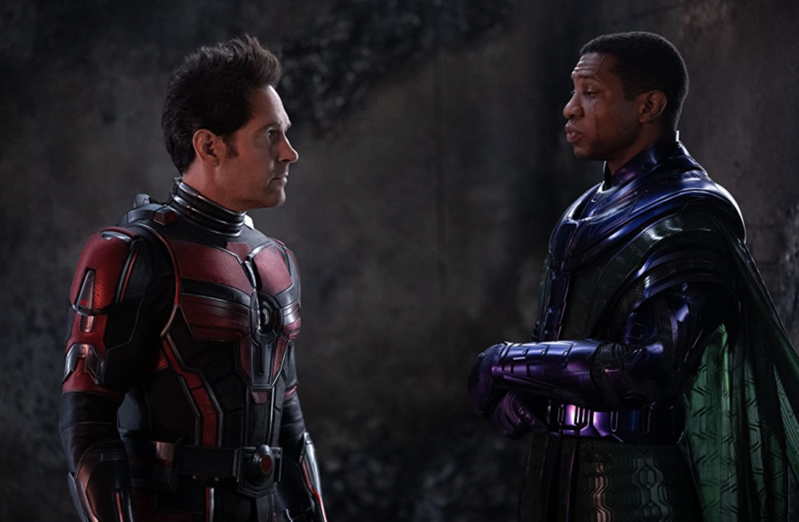 Paul Rudd and Jonathan Majors in Ant-Man and the Wasp: Quantumania (2023).