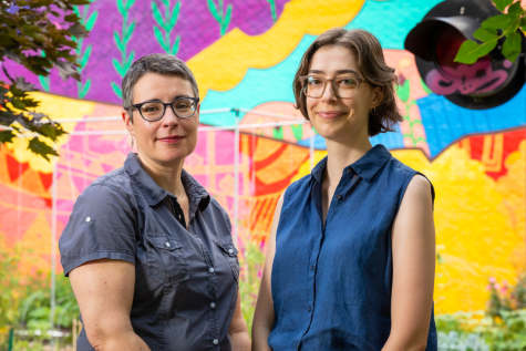 DePaul geography faculty members Winifred Curran (left) and Michelle Stuhlmacher are part of a research team that received a $250,000 grant from NASA to work on the teams Designing for Just Green Enough: A Data Integration Tool for Informing Community Green Space Planning project.
