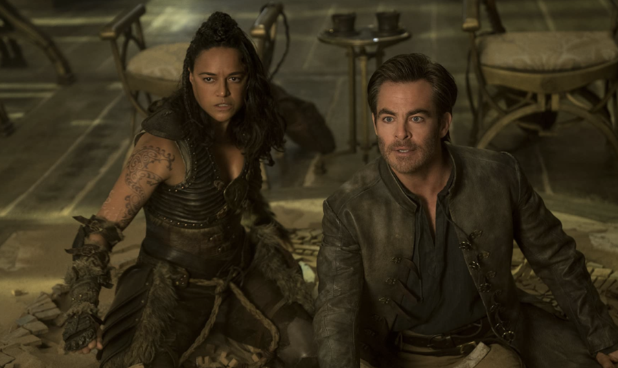 Michelle Rodriguez (Left) and Chris Pine star in John Francis Daleys latest fantasy film.
