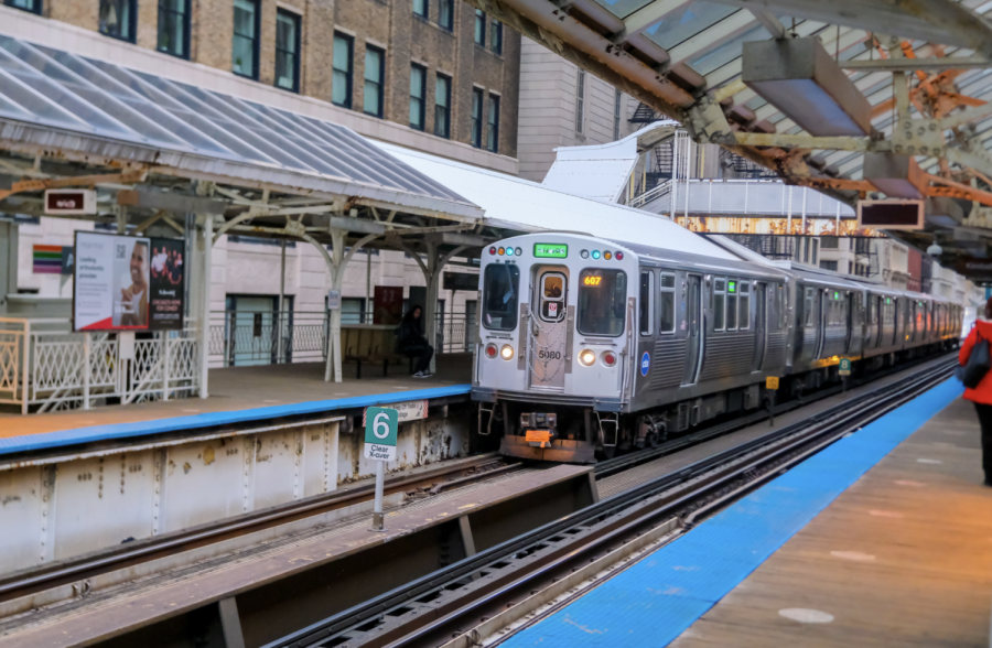 A Green Line train bound for Ashland/63rd pulls into the Adams & Wabash St. stop. An informal economy, otherwise known as a survival economy, has begun to skyrocket on the CTA.